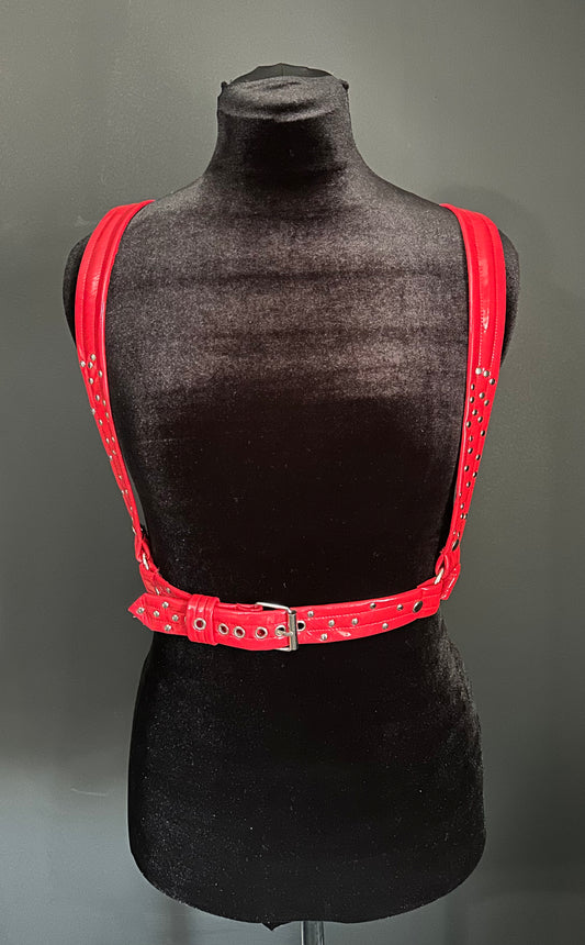 Red Vinyl Harness