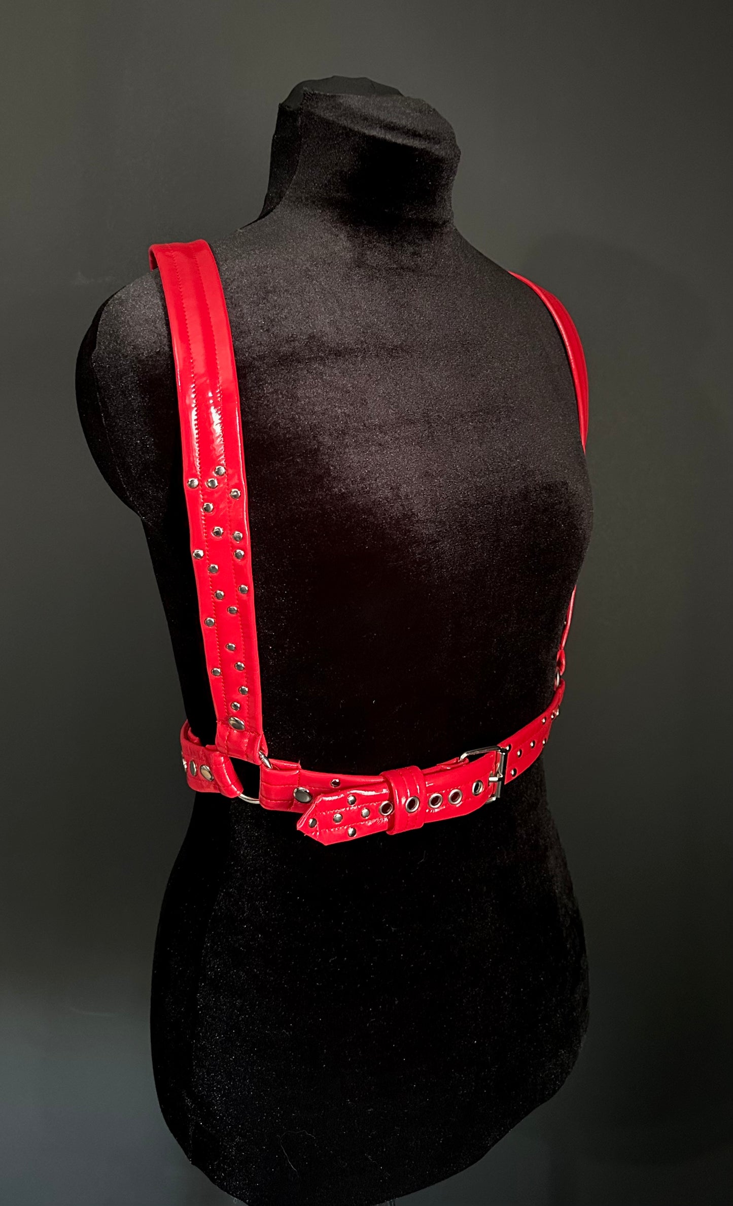 Red Vinyl Harness