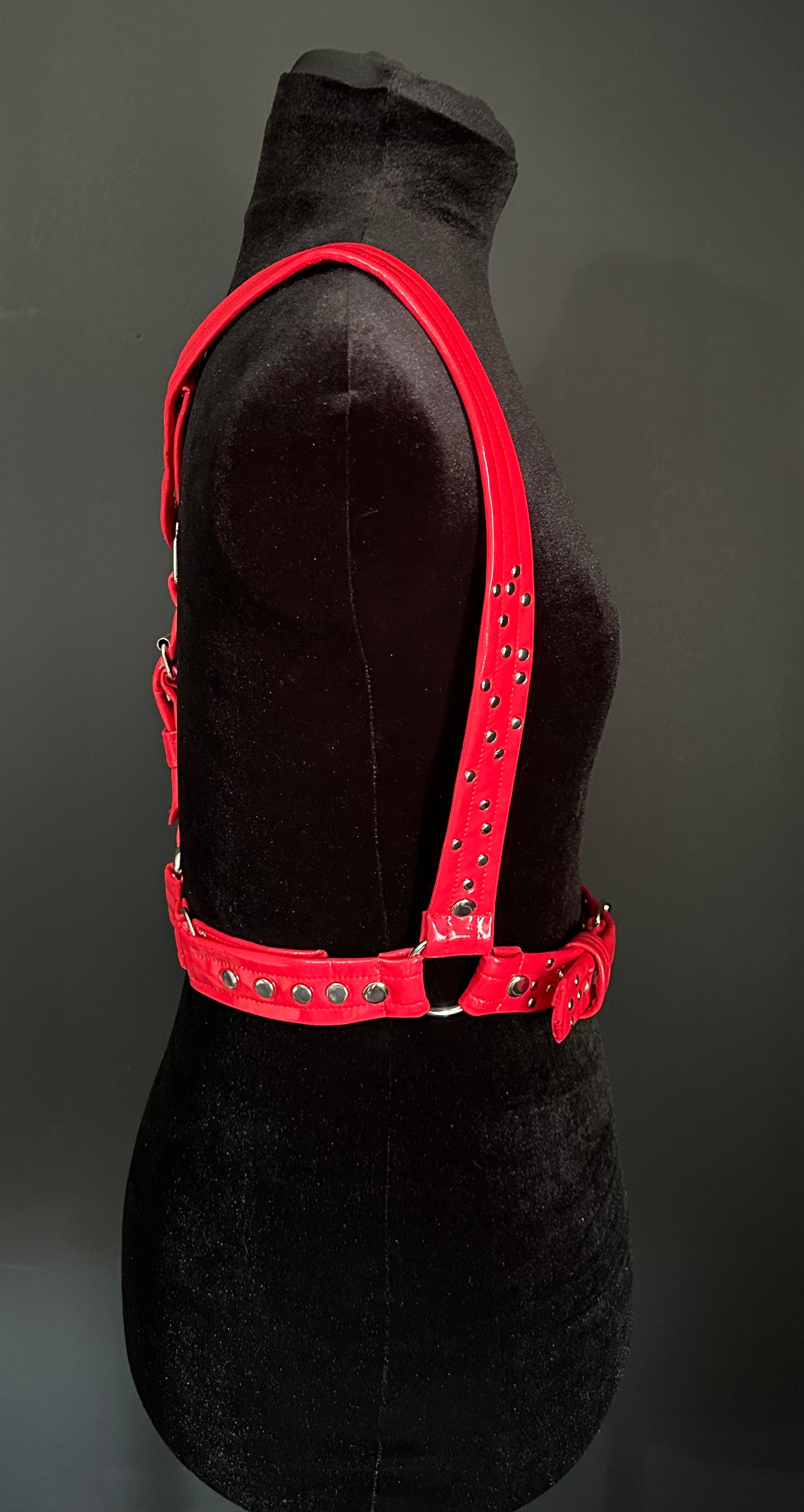 Red Vinyl Harness