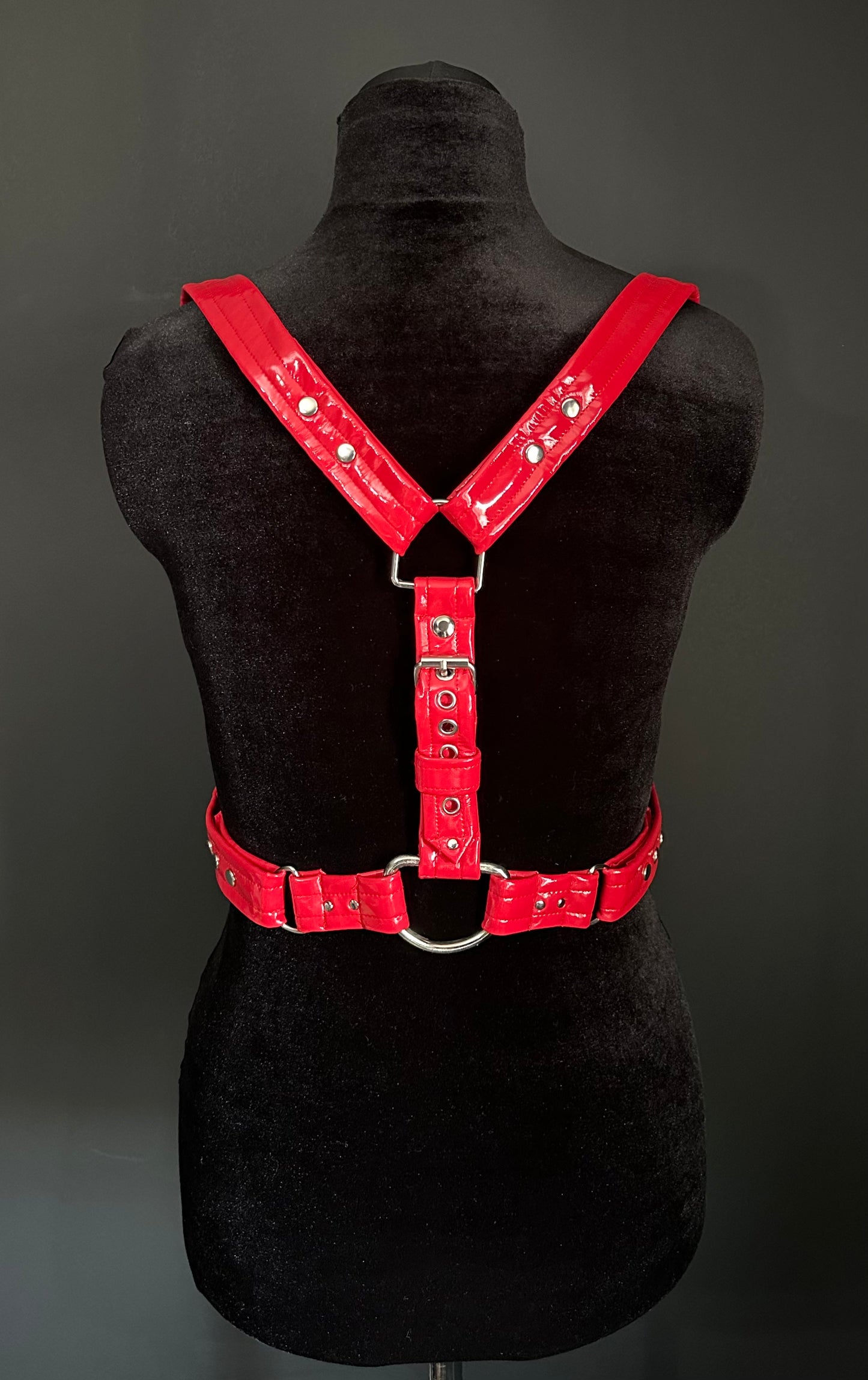 Red Vinyl Harness