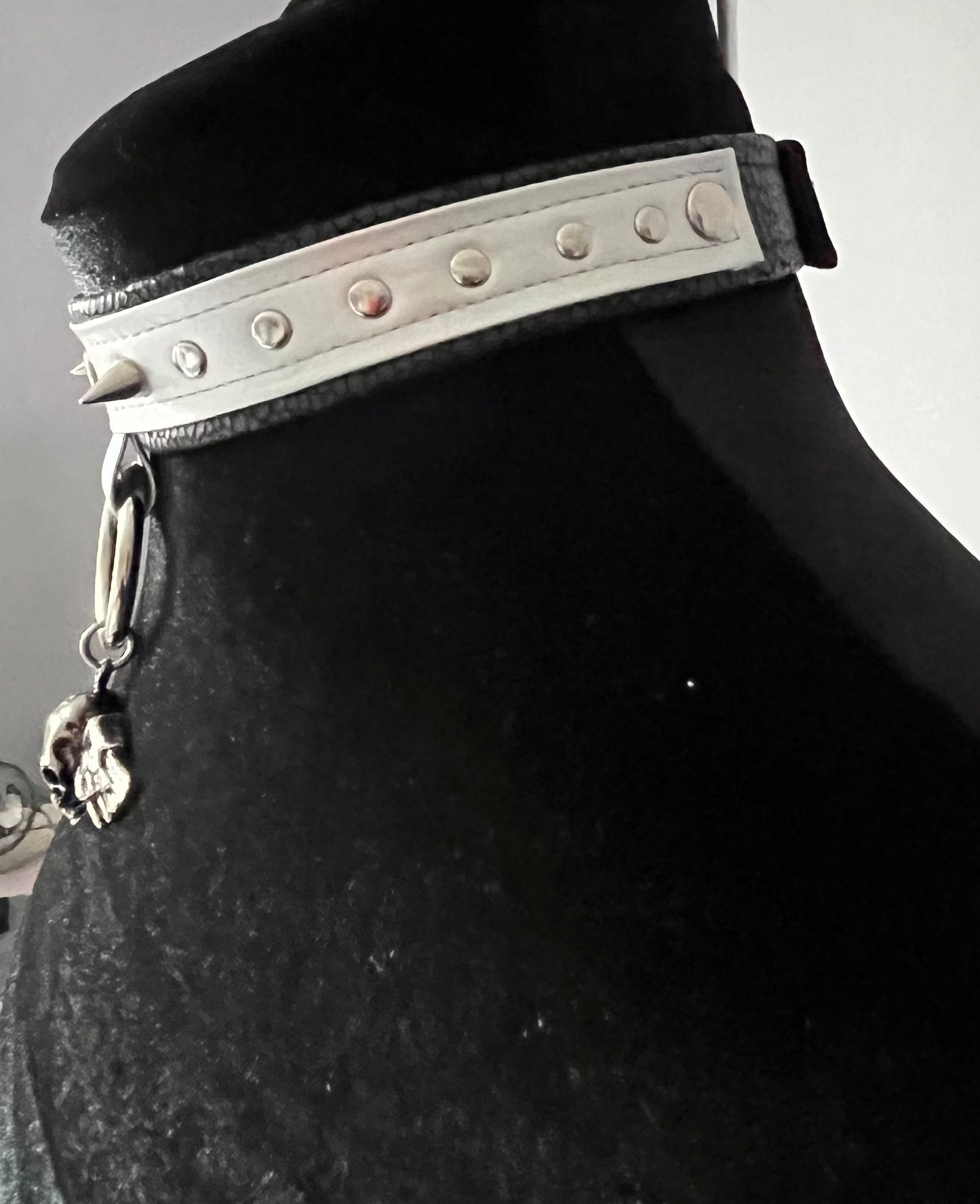 Silver and Black Choker & Bracelet