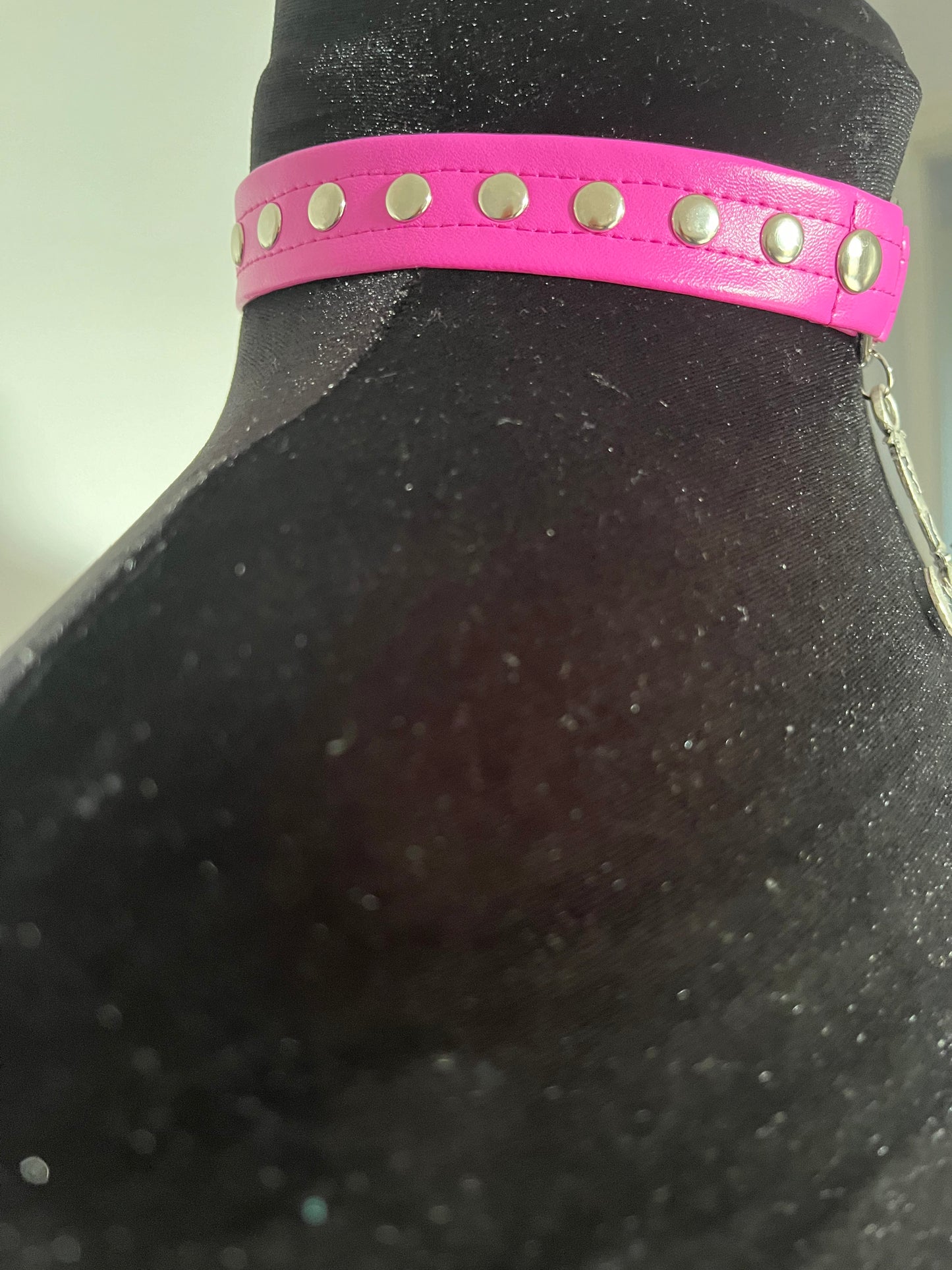 Pink Studded Sword Choker