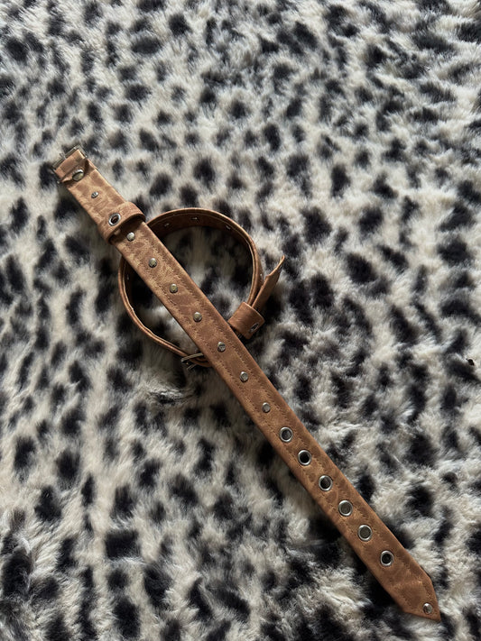 Brown Leopard Print Arm Straps